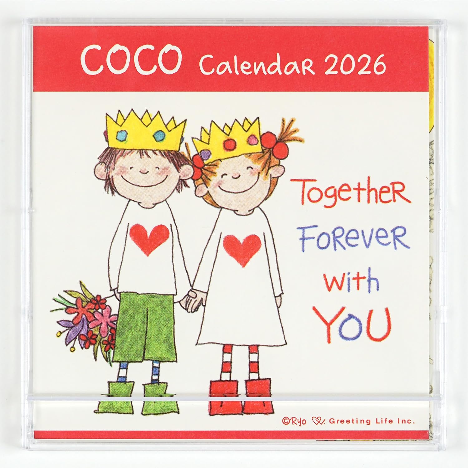 Amazon | グリーティングライフ 2026年 カレンダー ココちゃん FD C